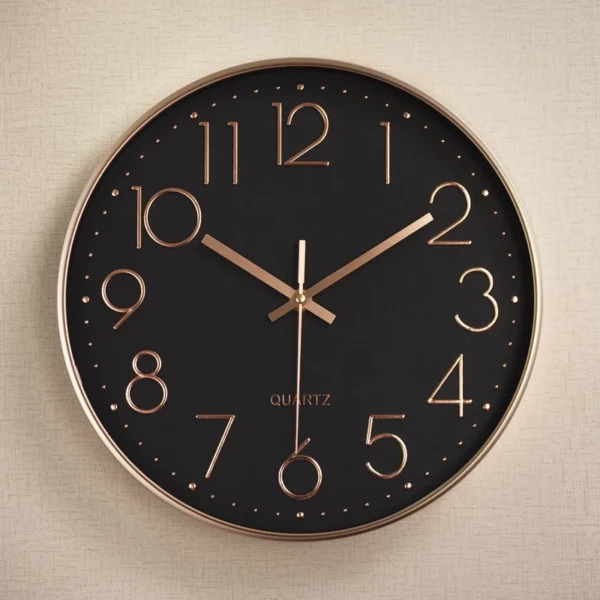 53fcebb60e8c9a57a436d892acdd9eb0.webp 20 cm Plastic Noiseless Hanging Clock Digital Dial Metal Frame Glass Mirror Wall clock for living room Study Wall Clock