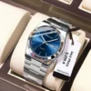 ORI Men Stainless Steel Waterproof Watch Fashion Business Date Week Function Luminous Quartz Watch