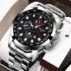 Men s Auto Waterproof Luminous Quartz Watch Jam Tangan Lelaki