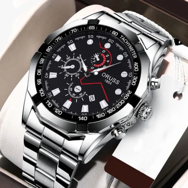 Men s Auto Waterproof Luminous Quartz Watch Jam Tangan Lelaki