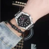 Men s Auto Waterproof Luminous Quartz Watch Jam Tangan Lelaki