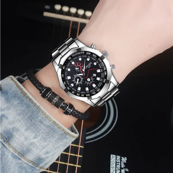 Men s Auto Waterproof Luminous Quartz Watch Jam Tangan Lelaki