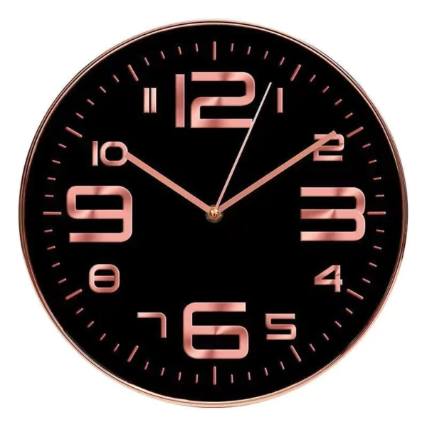 30 cm wall clock in rose gold living room home clock modern simple clock wall Nordic style creative 30 cm silent no decoration