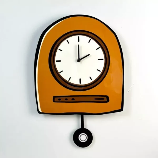 Creative wall clock home retro desktop clock modern simple swing clock living room silent jam dinding