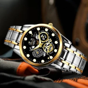 sg-11134201-7rd5w-lu65qsmk04n916.webp Original Men Stainless Steel Watch Waterproof Luminous Hollow Quartz Watch Fashion Casual Luxury