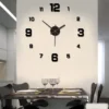 Creative digital luminous clock personalized home DIY wall clock no punching decorative wall sticker clock acrylic wall clock