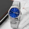 Fashion Men Women Unisex Date Week Dual Calendar WaterProof Stainless Steel Watches