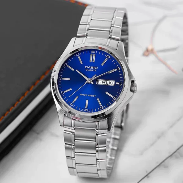 Fashion Men Women Unisex Date Week Dual Calendar WaterProof Stainless Steel Watches