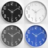 Household clock Living room wall clock Bedroom silent wall clock Modern simple round quartz clock 30 cm 30CM