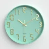 Household clock Living room wall clock Bedroom silent wall clock Modern simple round quartz clock 30 cm 30CM