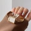 sg-11134201-820od-mn9uvukx87b8d2.webp Women Business Waterproof Bracelet Watch Vintage Elegant Lady Square Dial Quartz Analog Watches