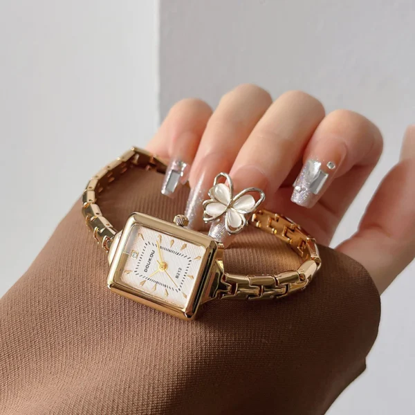 sg-11134201-820od-mn9uvukx87b8d2.webp Women Business Waterproof Bracelet Watch Vintage Elegant Lady Square Dial Quartz Analog Watches