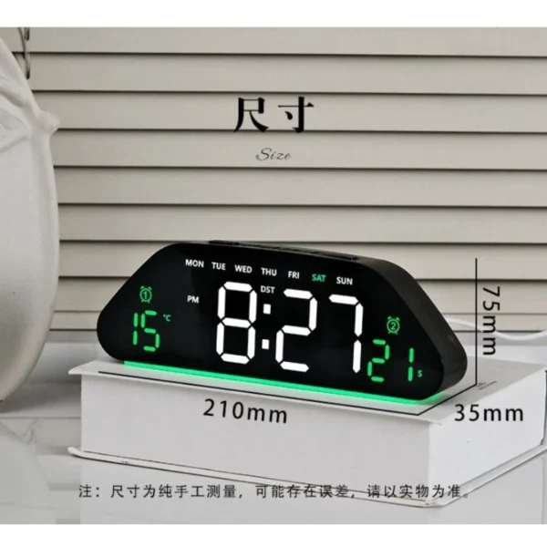 sg-11134201-820og-mnckeym9j4sl51.webp Simple LED electronic alarm clock silent living room wall clock multi function temperature and humidity display large screen digital clock 5530