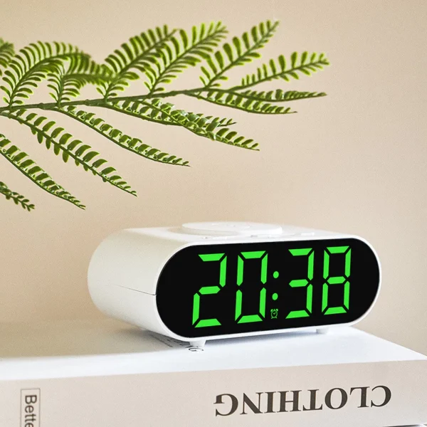 wireless charging electronic clock Simple multi function clock  selling bedside desk clock Fast charging mobile phone alarm clock GH9000