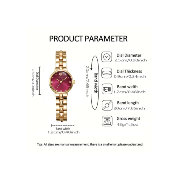 Women Fashion Luxury Casual Stainless Steel Quartz Watch Vintage For Women Girl Gift
