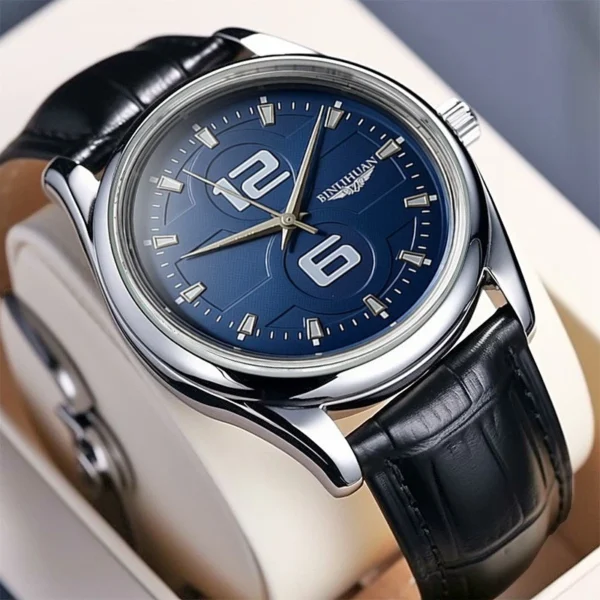 Men Fashion Business Watch Stainless Classic Waterproof Leather Strap Cheap Watches Gift