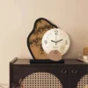 Medieval creative desk clock desktop clock pendulum desktop 2025  Chinese high end living room clock small ornament