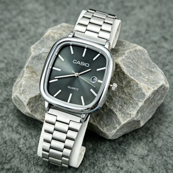 Men Stainless Steel Quartz Watch Fashion Casual Student Adjustable Watches