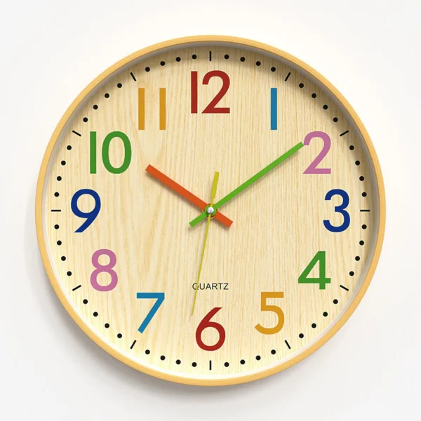 sg-11134201-824jl-mdydoi1u7kzp87.webp Bamboo pattern bedroom living room children s clock 30 cm