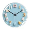 Creative cartoon wall clock  living room cream style household children s light luxury simple wall mounted clock wall mounted high end clock