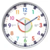 30 cm early education children s learning wall clock silent living room home bedroom clock bedroom wall clock without punching
