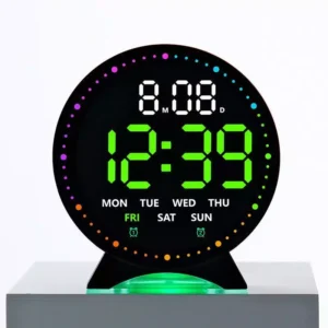 LED electronic alarm clock multi function clock digital bedside with night light electronic clock 5521