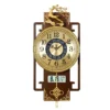 Chinese light luxury wall clock living room home fashion clock with calendar LED display