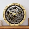 sg-11134201-8262p-mjvfggxyu60z80.webp 25 cm European retro clock mechanical wall clock living room home fashion gear high end light luxury clock wall decorative painting