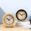 sg-11134201-8262t-mln8k7surr4004.webp Creative solid wood clock pendulum desktop clock style simple desktop clock placement bedroom silent desk clock